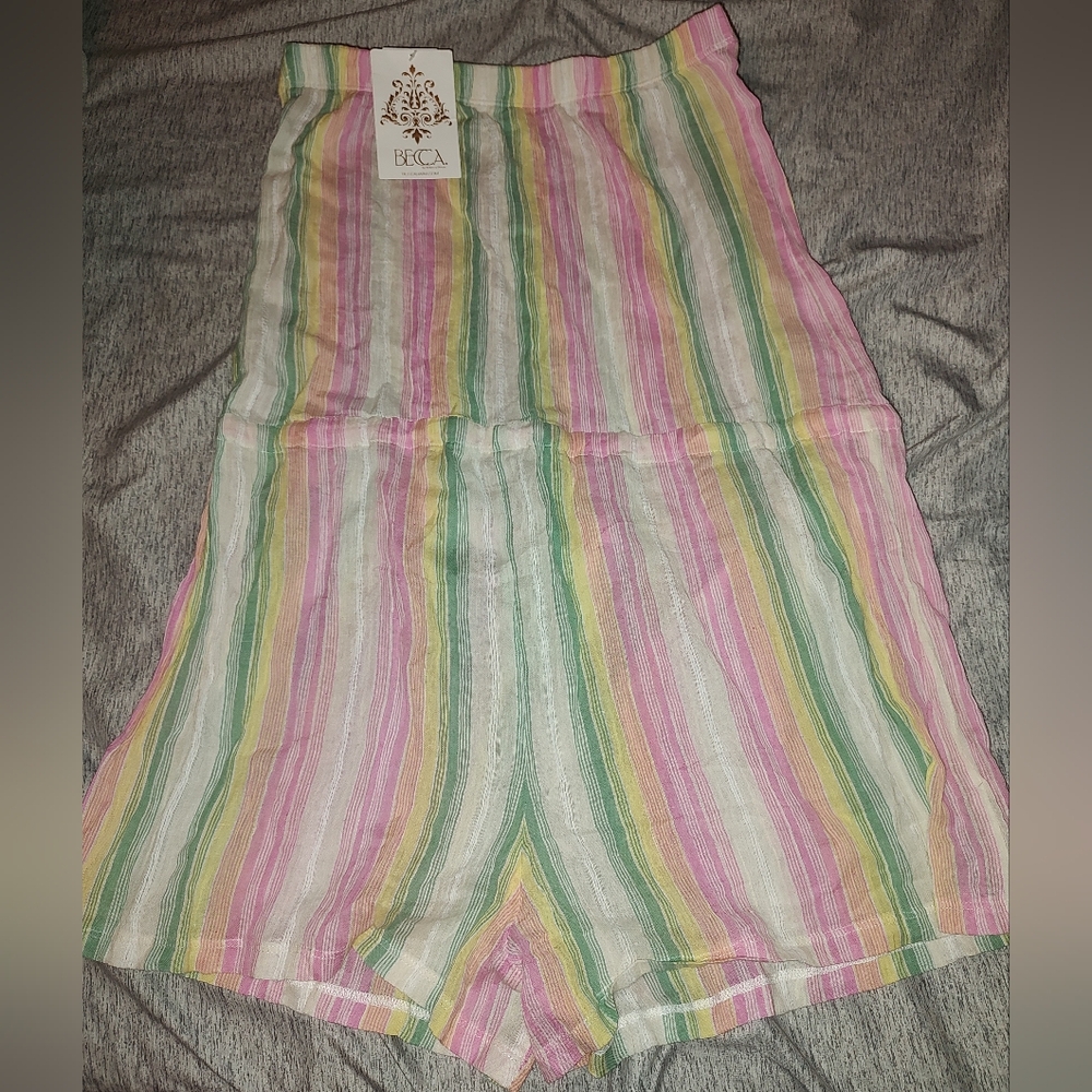 Becca Swim Striped Shorts